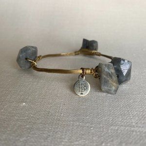 Bourbon & Bowties Gray Stone Bracelet